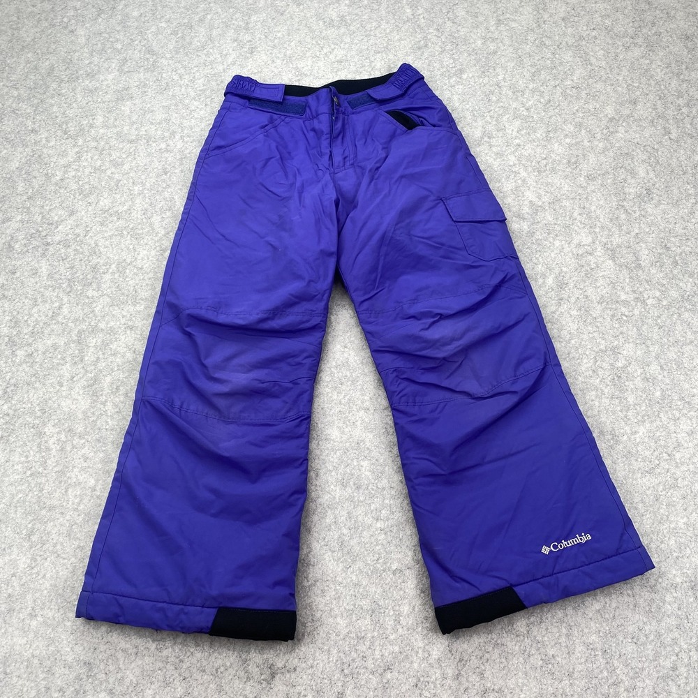 Columbia Ski Snow Pants Youth 10-12 (20x20) Purple Waterproof Omni-Shield *Pics*